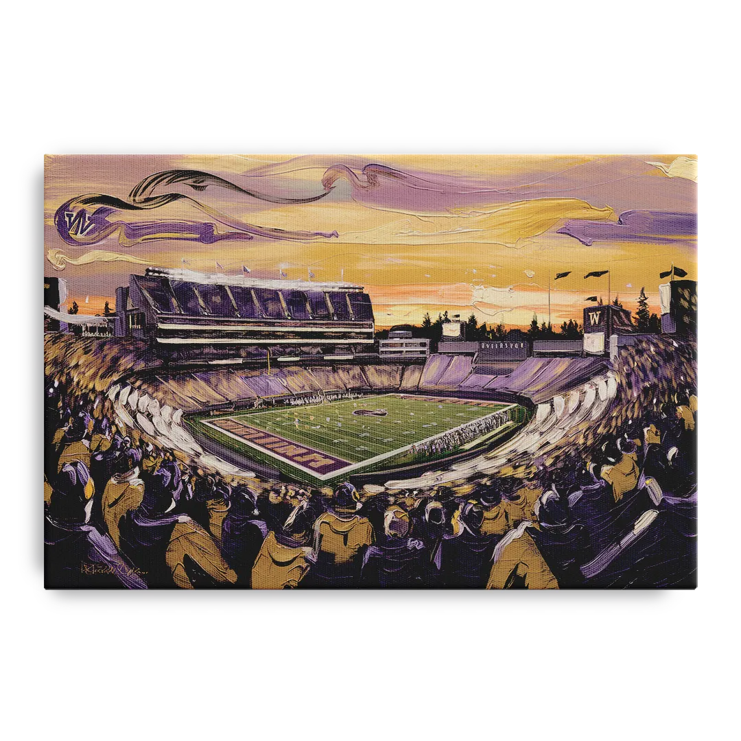 Washington Huskies Spirit Front - Canvas Wall Art