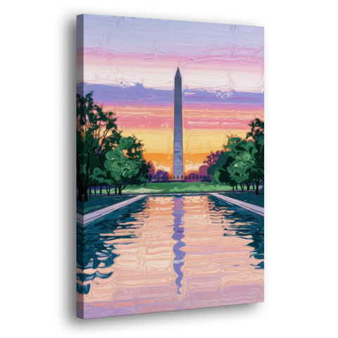 Washington Monument View - Canvas Wall Art - Side