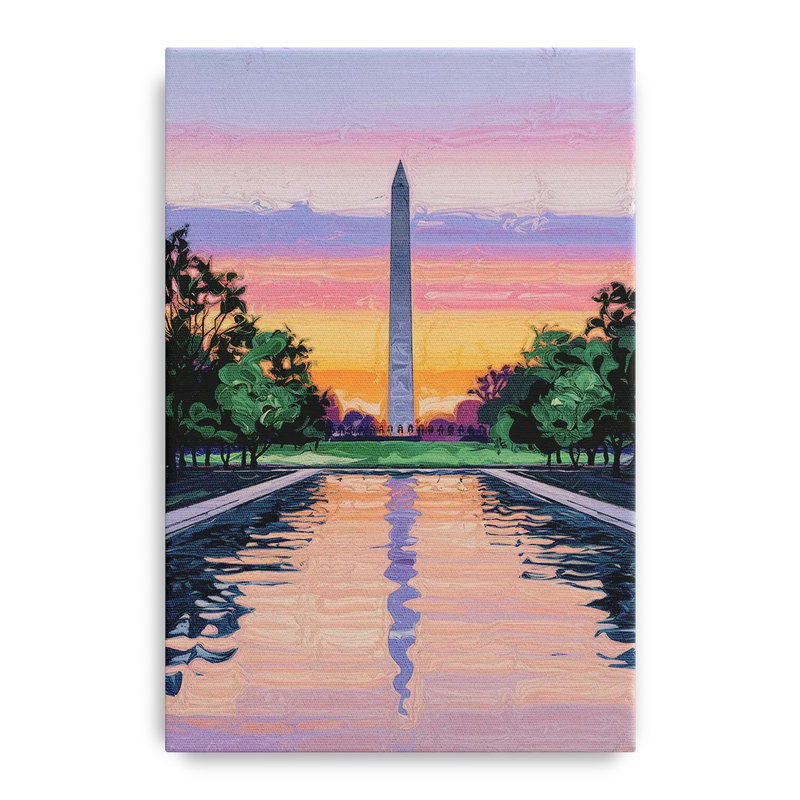 Washington Monument View Front - Canvas Wall Art