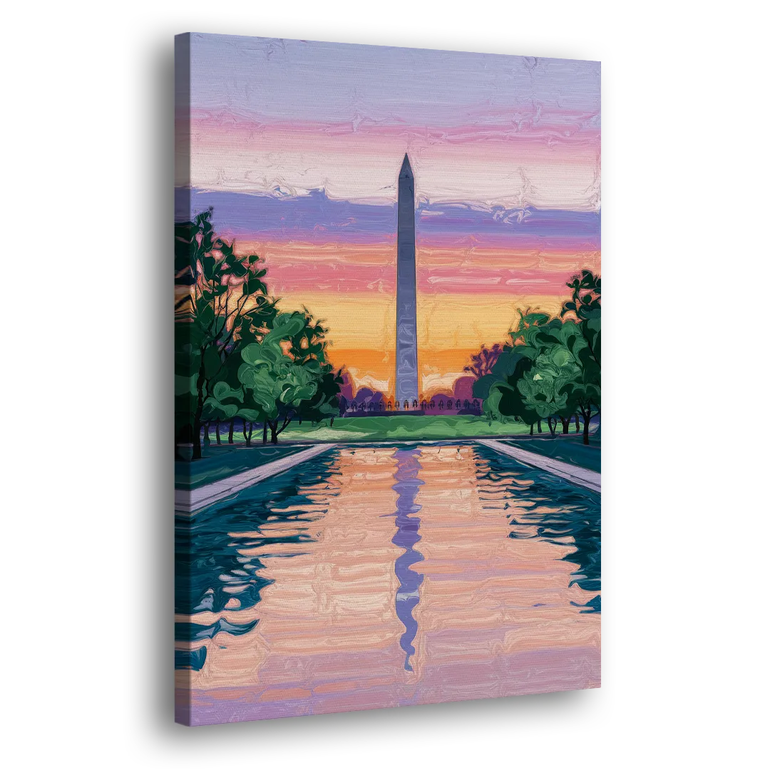 Washington Monument View Side - Canvas Wall Art