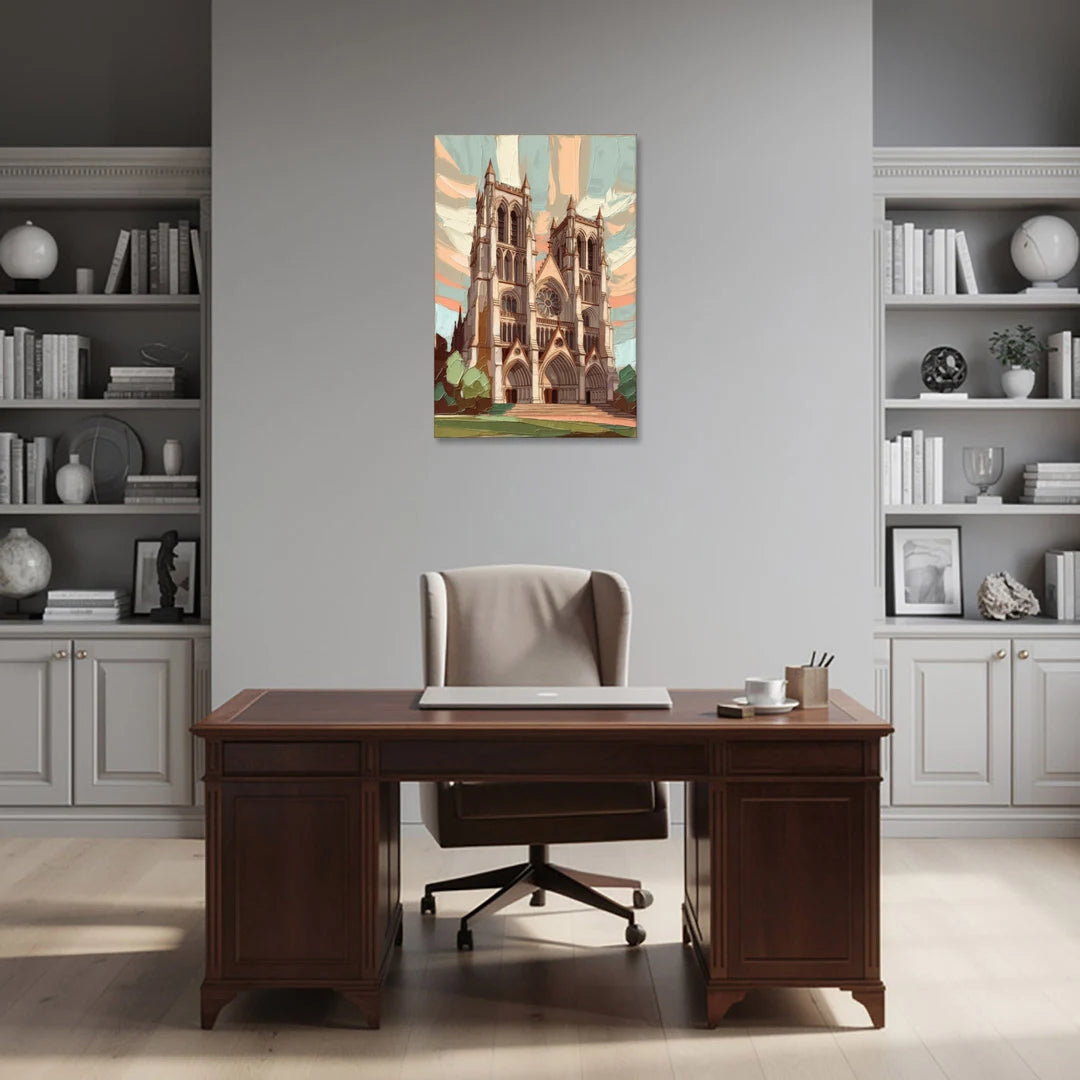 Washington National Cathedral - Canvas Wall Art - Office - 24x36