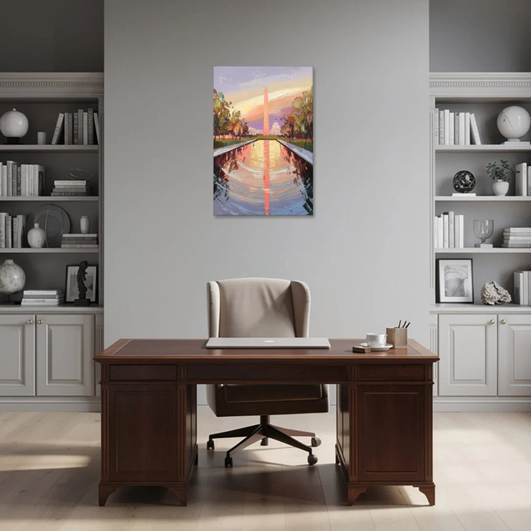 Washington National Mall - Canvas Wall Art - Office - 24x36