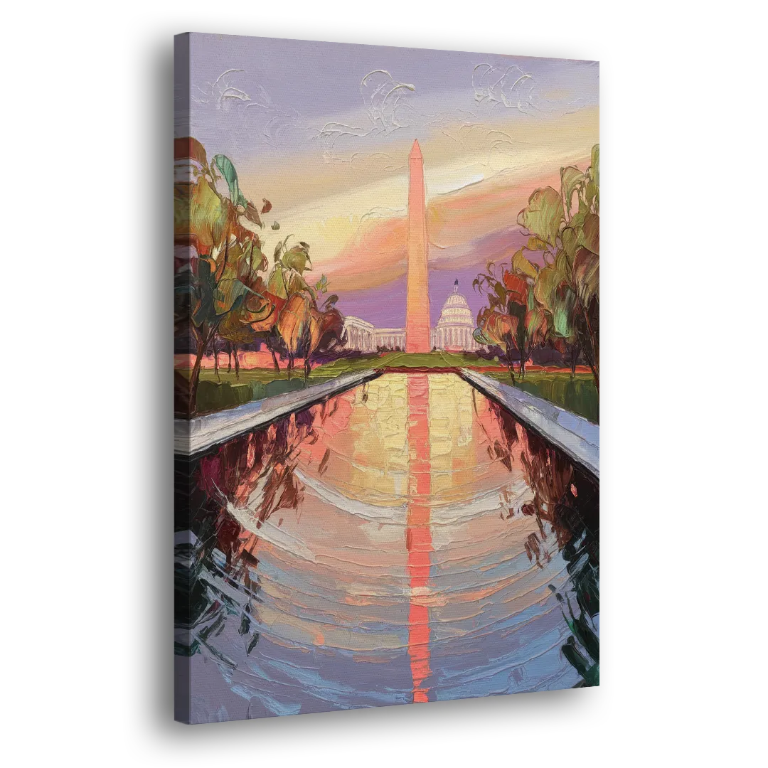 Washington National Mall Side - Canvas Wall Art