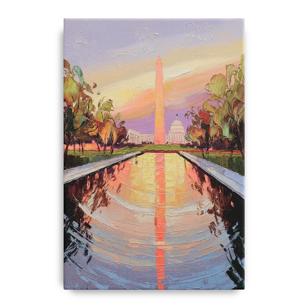 Washington National Mall Front - Canvas Wall Art