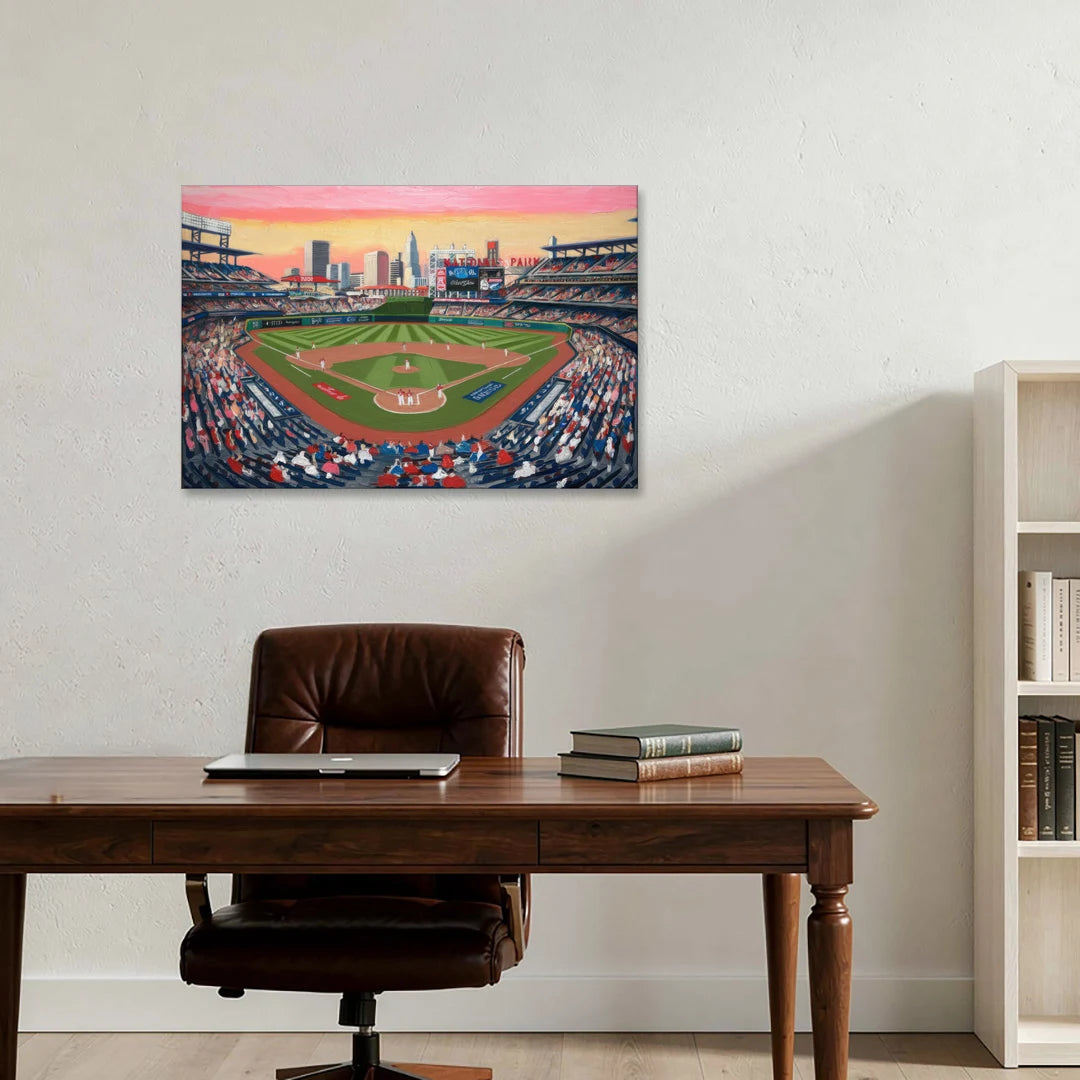 Washington Nationals Baseball - Canvas Wall Art - Office - 36x24