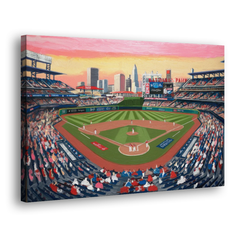 Washington Nationals Baseball - Canvas Wall Art - Side