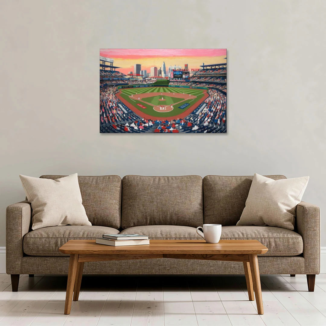 Washington Nationals Baseball - Canvas Wall Art - Sofa - 36x24