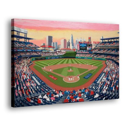 Washington Nationals Baseball Side - Canvas Wall Art