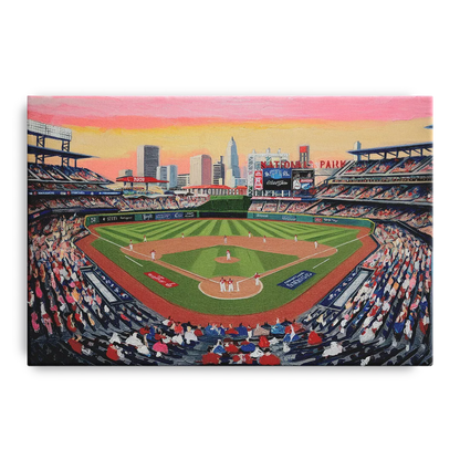 Washington Nationals Baseball Front - Canvas Wall Art