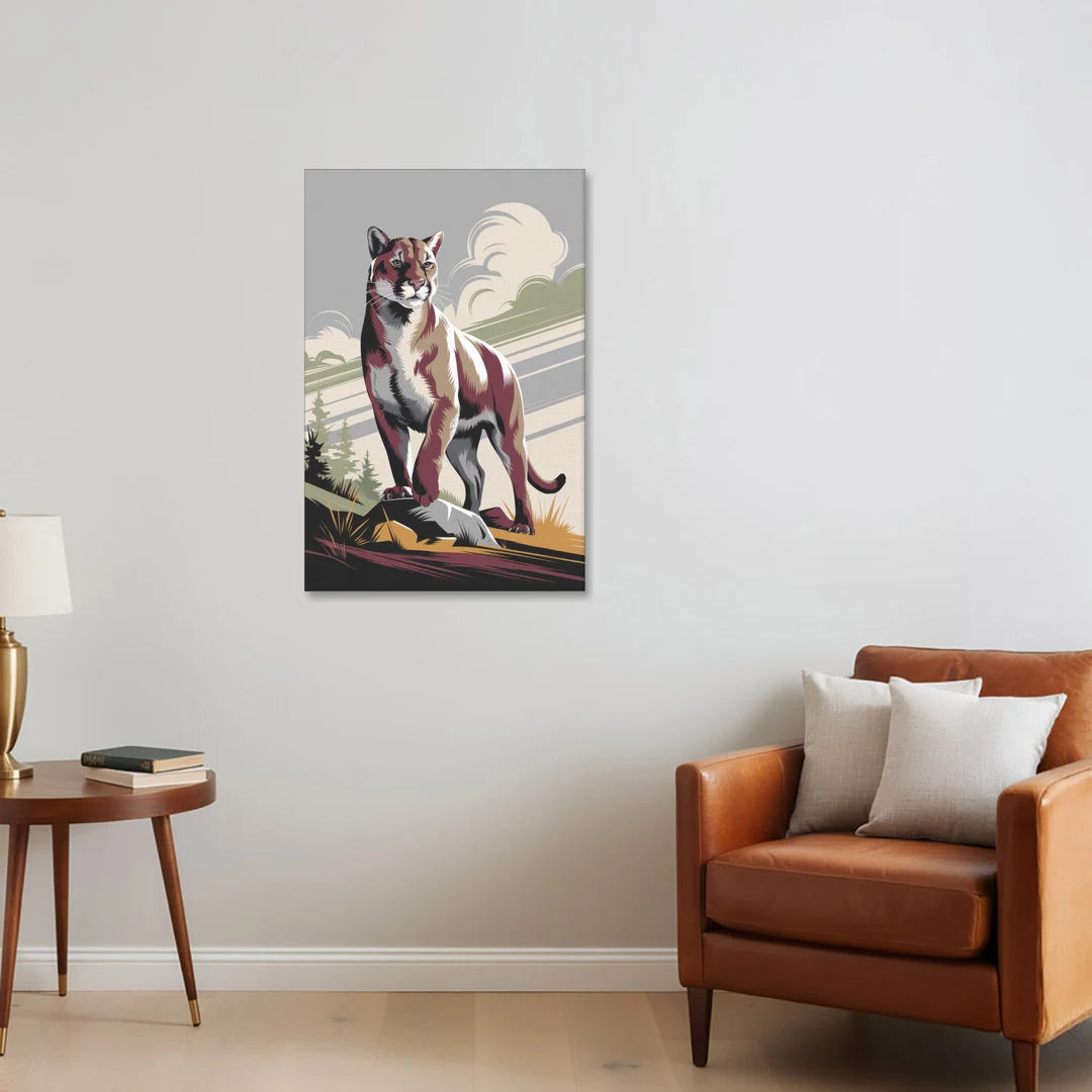 Washington State Cougars Pride - Canvas Wall Art - Sofa - 24x36