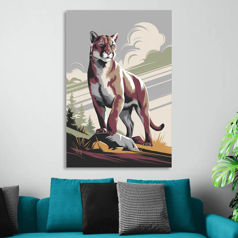 Washington State Cougars Pride Sitting Room - Canvas Wall Art