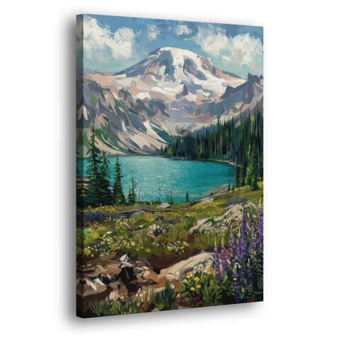 Washington State Mountain View - Canvas Wall Art - Side