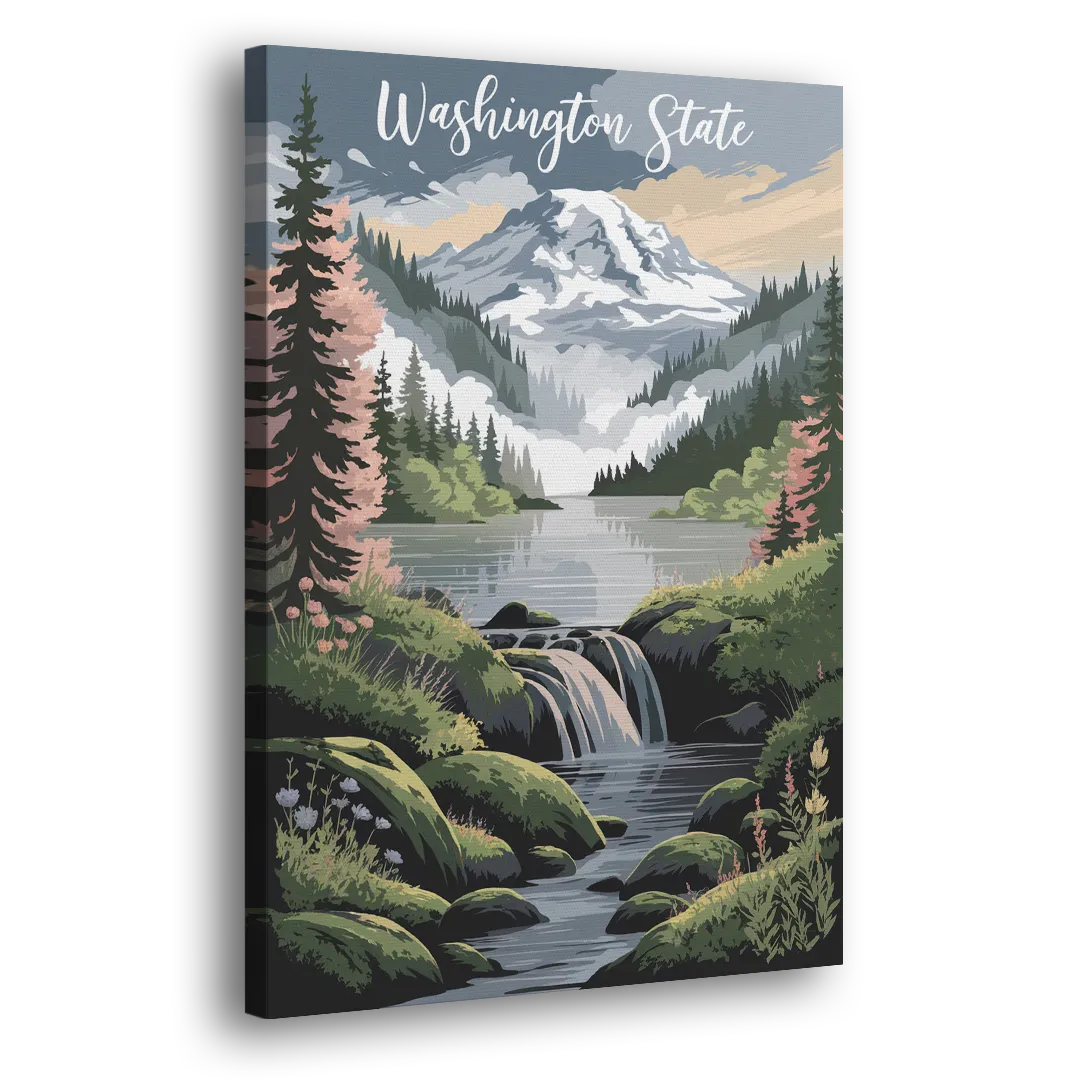 Washington State Nature Scenes Side - Canvas Wall Art