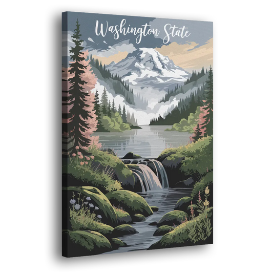 Washington State Nature Scenes Side - Canvas Wall Art