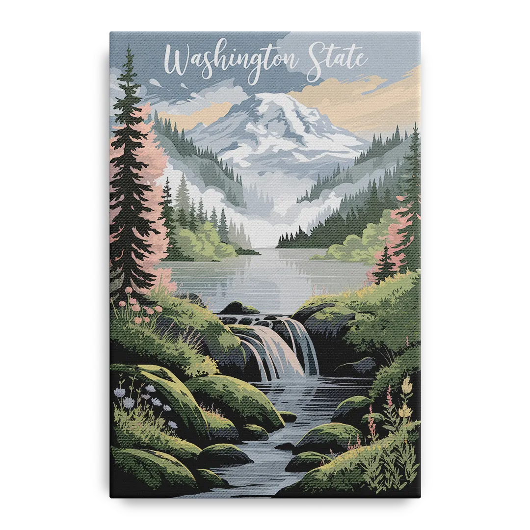 Washington State Nature Scenes Front - Canvas Wall Art