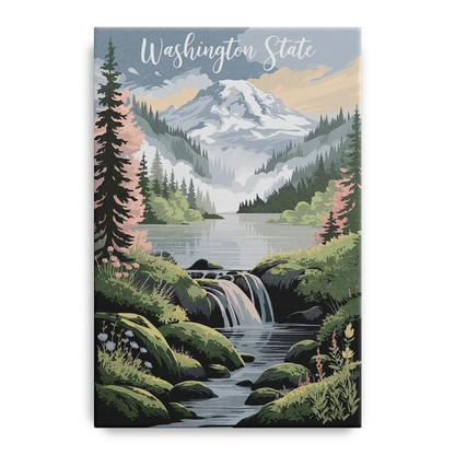 Washington State Nature Scenes Front - Canvas Wall Art