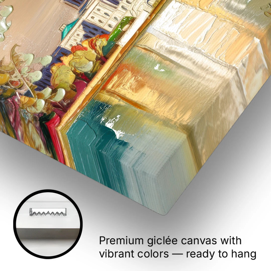 Washington Sunny Cityscapes - Canvas Wall Art - Gallery Wrap Corner