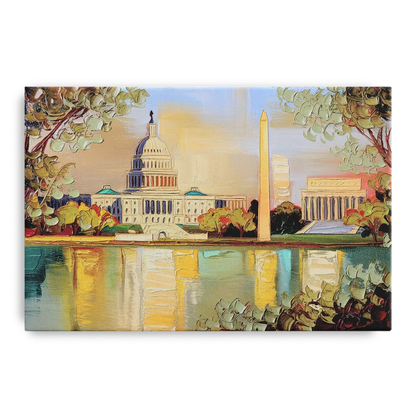 Washington Sunny Cityscapes Front - Canvas Wall Art