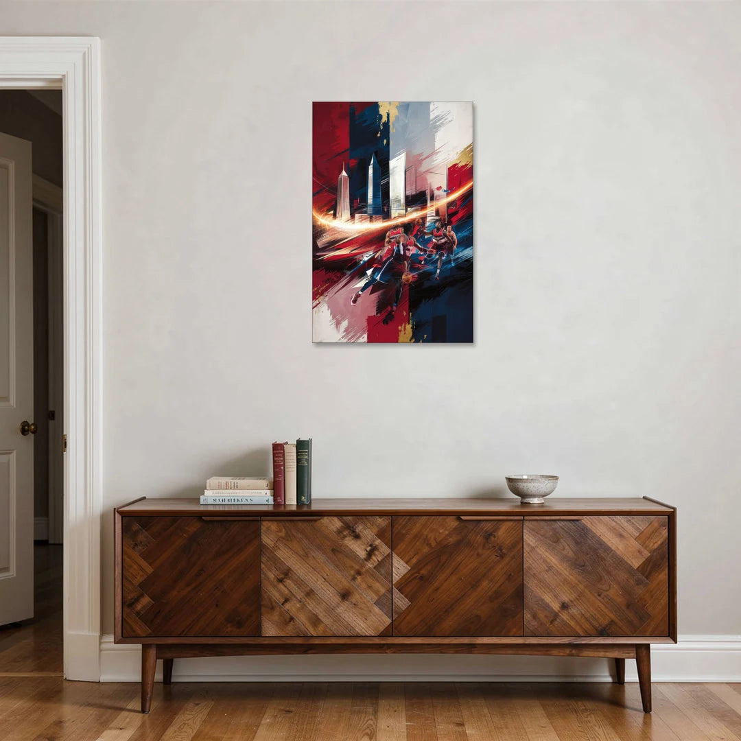 Washington Wizards Basketball - Canvas Wall Art - Coffee Table - 24x36