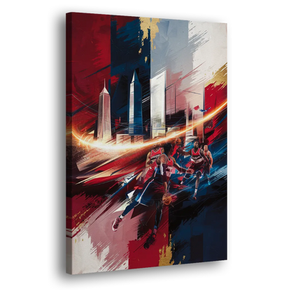 Washington Wizards Basketball Side - Canvas Wall Art