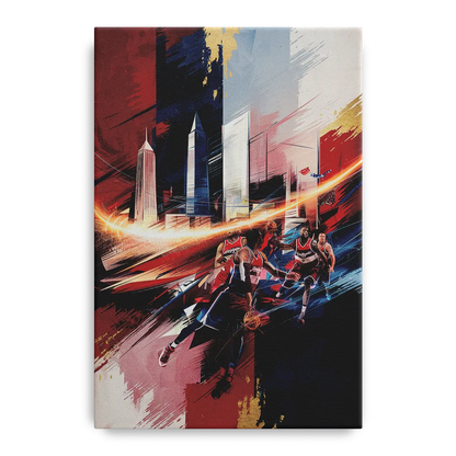 Washington Wizards Basketball Front - Canvas Wall Art