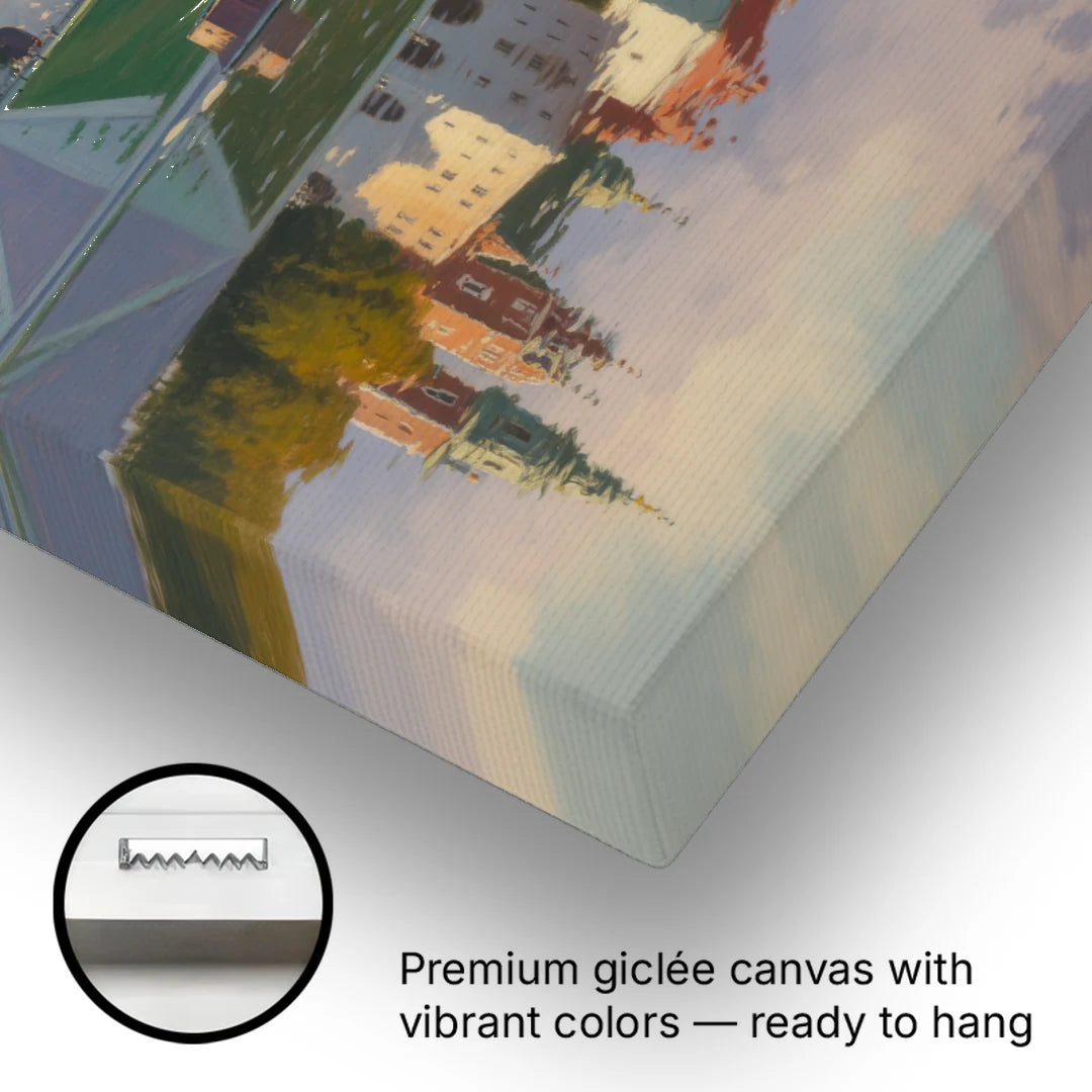 Wawel Castle Majesty - Canvas Wall Art - Gallery Wrap Corner