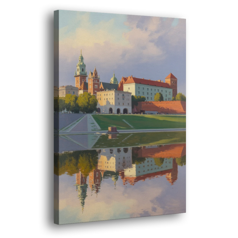 Wawel Castle Majesty - Canvas Wall Art - Side