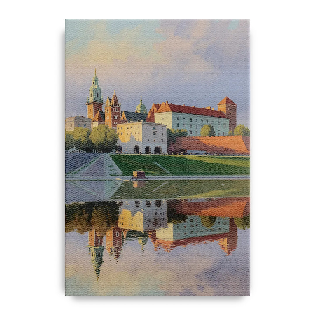 Wawel Castle Majesty Front - Canvas Wall Art