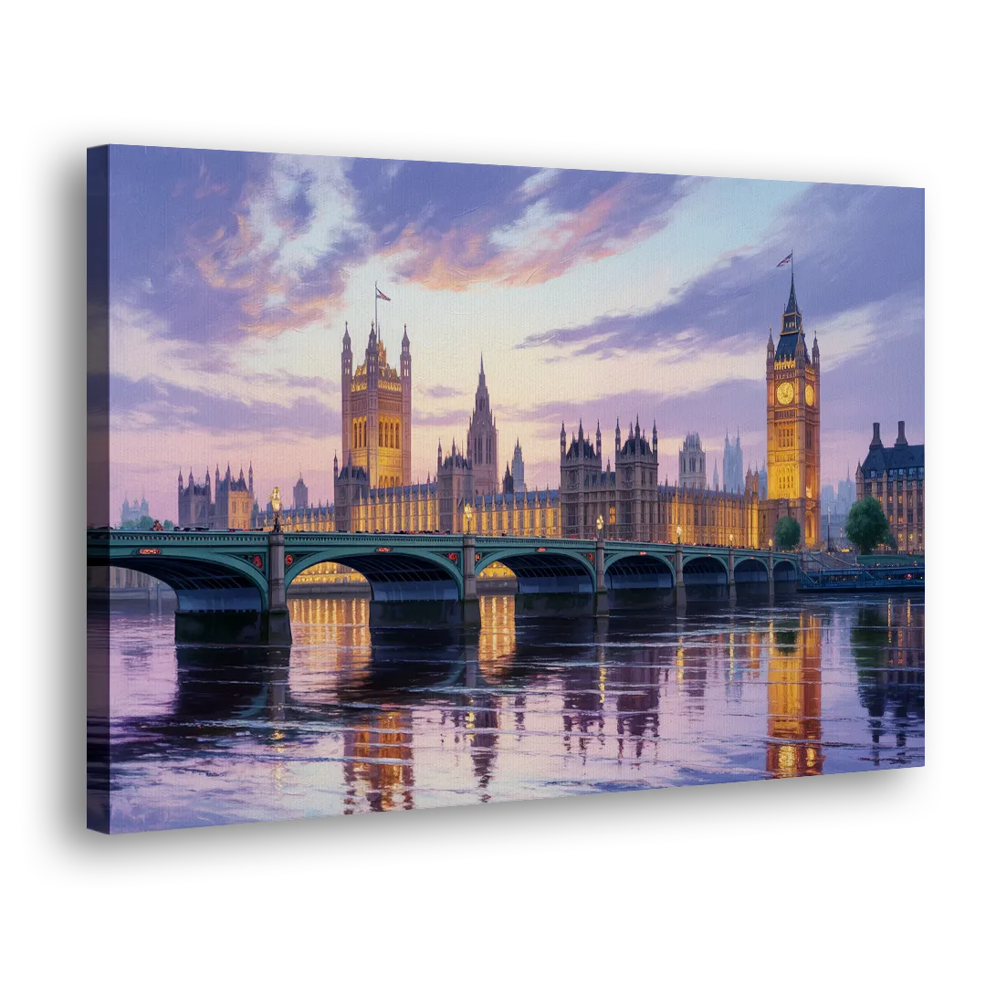 Westminster Glow Side - Canvas Wall Art