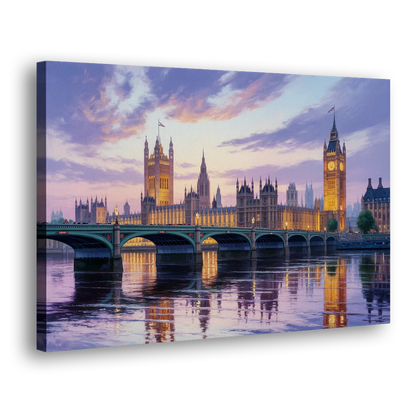Westminster Glow Side - Canvas Wall Art