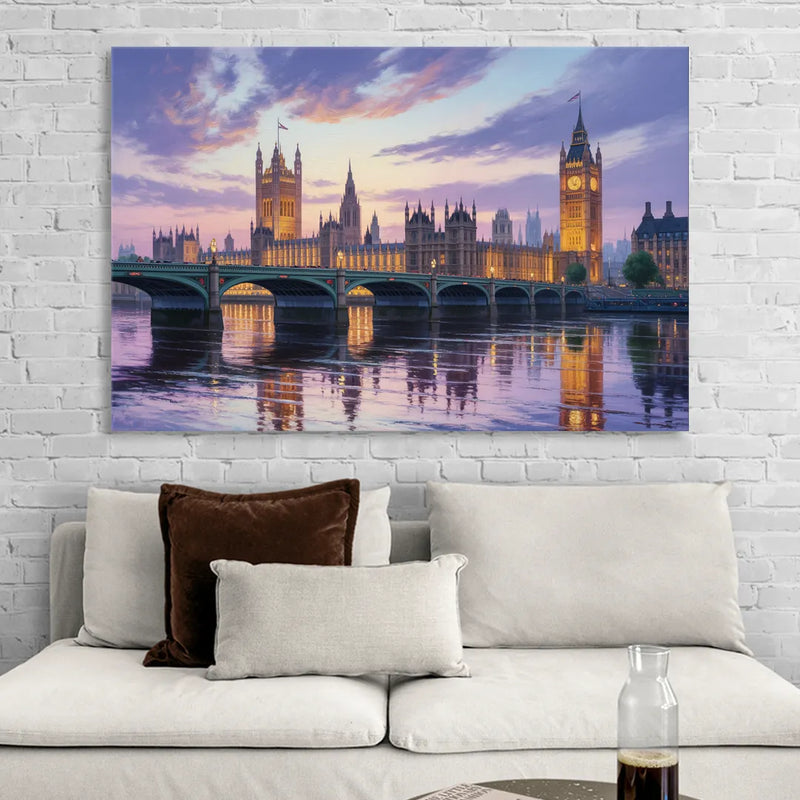 Westminster Glow Living Room - Canvas Wall Art