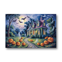 Whimsical Enchantment Victorian Halloween - Canvas Wall Art - Front