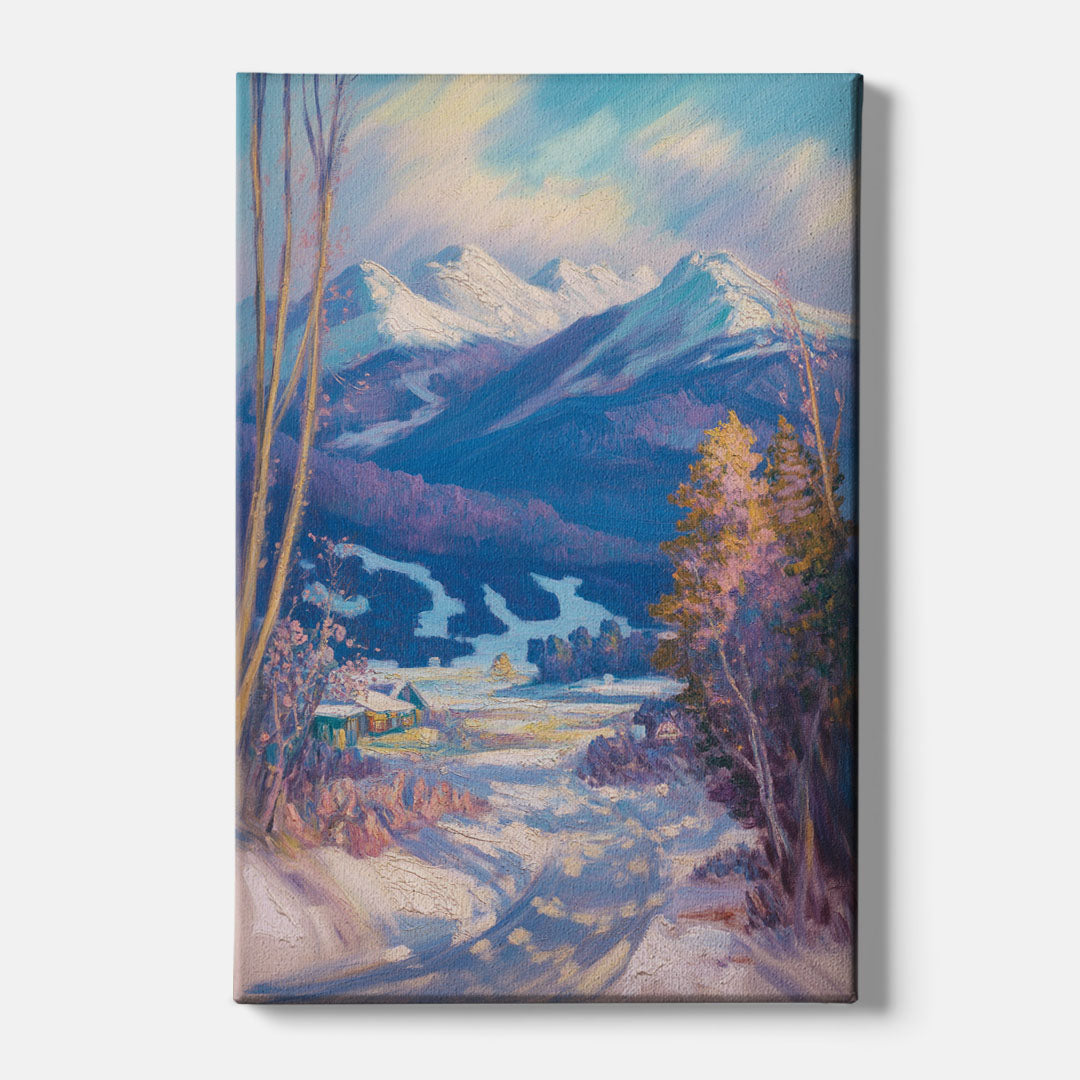 Whistler Snowy Peaks - Canvas Wall Art