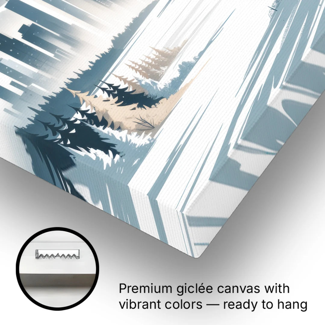 Whistler Winter Wonderland - Canvas Wall Art - Gallery Wrap Corner