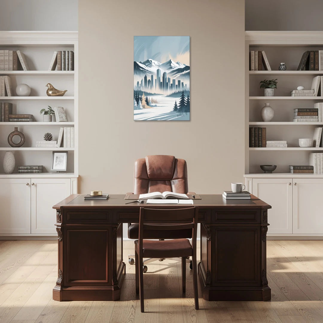 Whistler Winter Wonderland - Canvas Wall Art - Office - 24x36