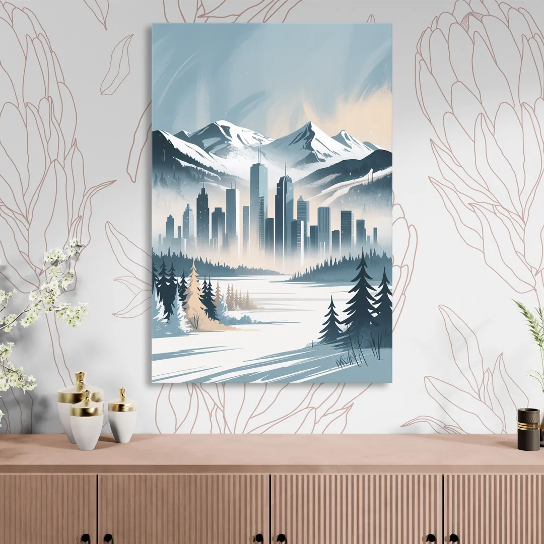 Whistler Winter Wonderland Sitting Room - Canvas Wall Art