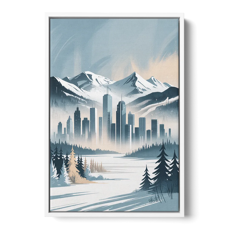 Whistler Winter Wonderland Front - White Canvas Wall Art