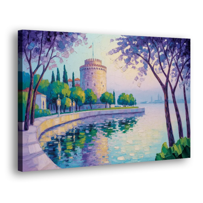 White Tower Serenity Side - Canvas Wall Art