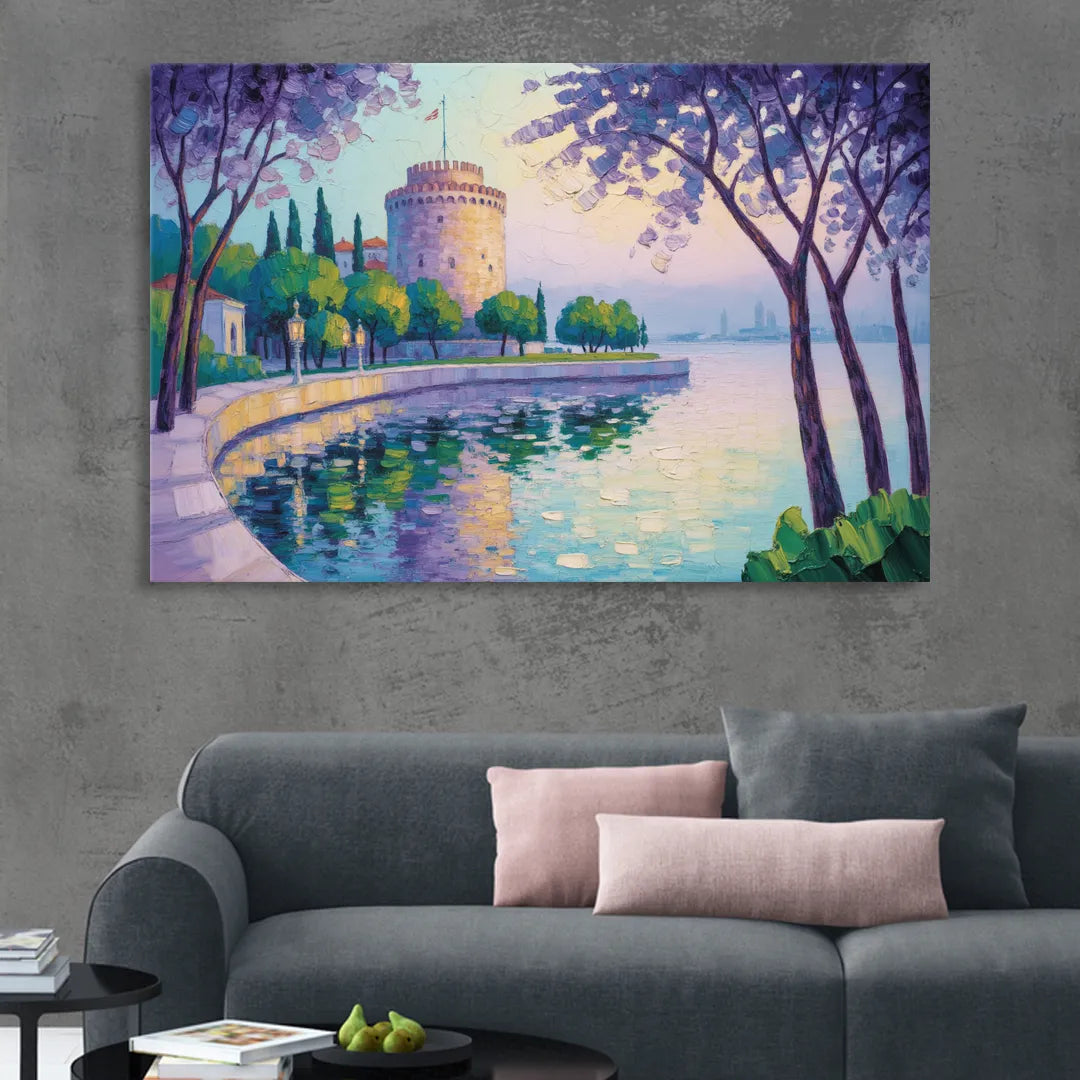 White Tower Serenity Living Room - Canvas Wall Art