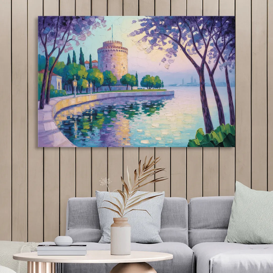 White Tower Serenity Sitting Room - Canvas Wall Art