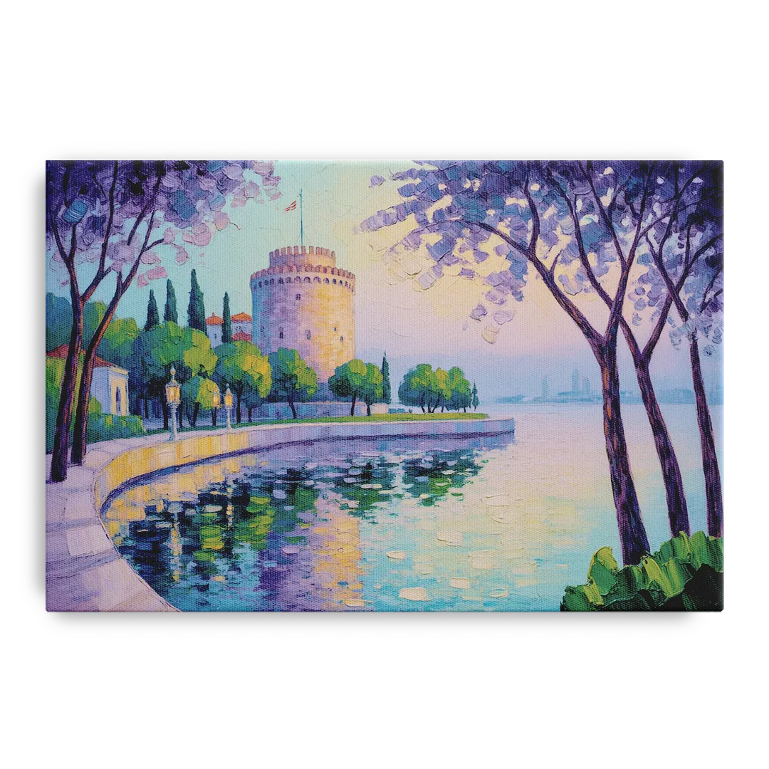 White Tower Serenity Front - Canvas Wall Art