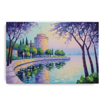 White Tower Serenity Front - Canvas Wall Art