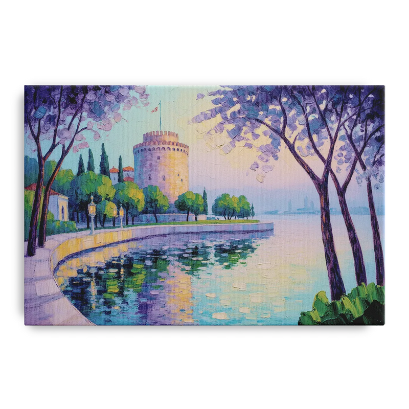 White Tower Serenity Front - Canvas Wall Art