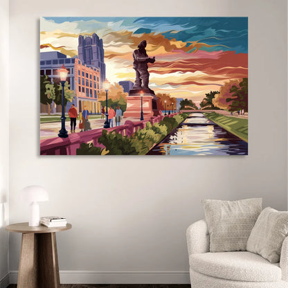 Wichita Historic Landmarks Sitting Room - Canvas Wall Art