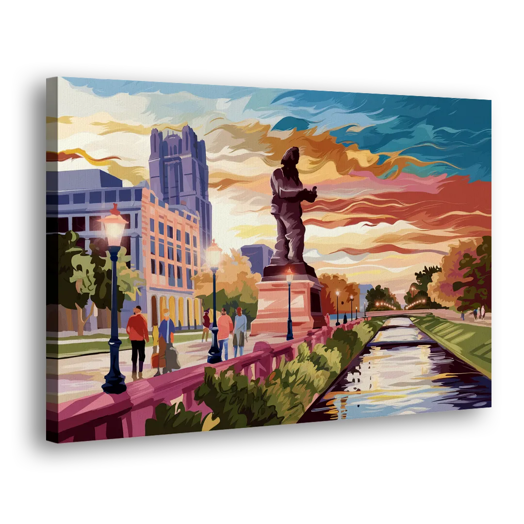 Wichita Historic Landmarks Side - Canvas Wall Art