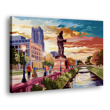 Wichita Historic Landmarks Side - Canvas Wall Art