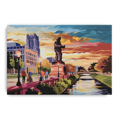 Wichita Historic Landmarks Front - Canvas Wall Art