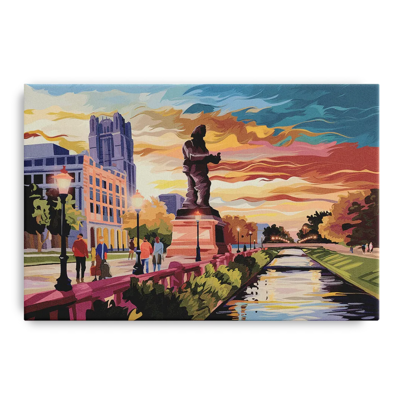 Wichita Historic Landmarks Front - Canvas Wall Art