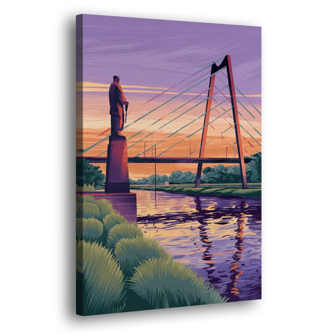 Wichita Riverfront Views - Canvas Wall Art