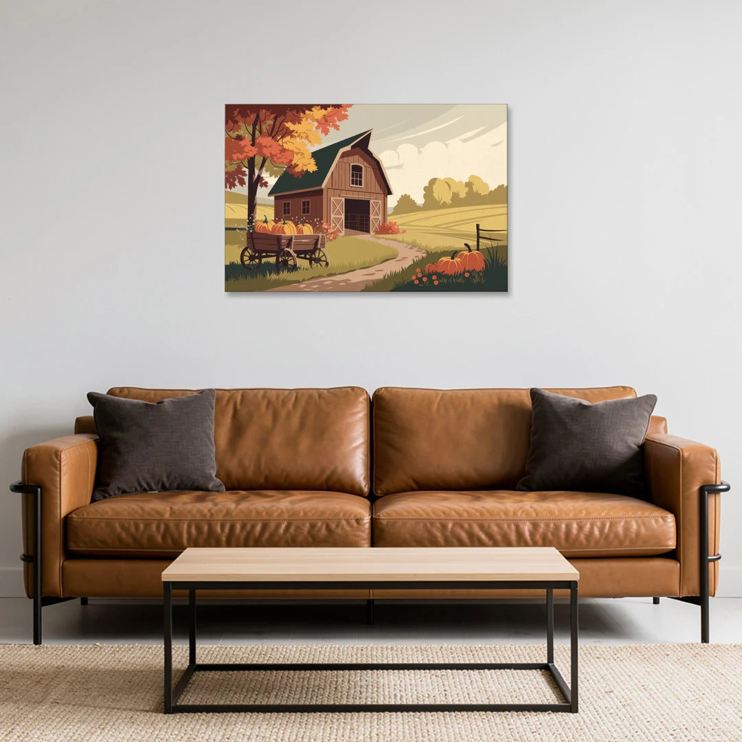 Wichita Rustic Charm - Canvas Wall Art - Sofa - 36x24